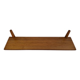 Mid-Century Wooden Wall Shelf, Czechoslovakia, 1960s For Sale