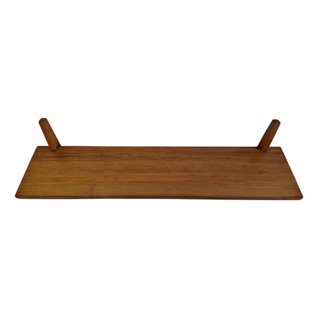 Mid-Century Wooden Wall Shelf, Czechoslovakia, 1960s For Sale