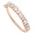 Natural Diamond Engagement Stackable Band Ring in 14k Solid Rose Gold Size 4.5 For Sale