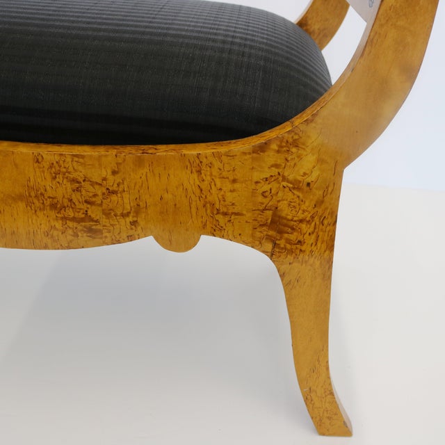 Early 19th Century 19th Century Karelian Birchwood Bench Boulle Mounts For Sale - Image 5 of 7