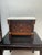 Miniature French Empire Mahogany Marble Top 3 Drawer Chest. Gilt Mounted Columns,Brass Knob Pulls. Original Marble Top ....