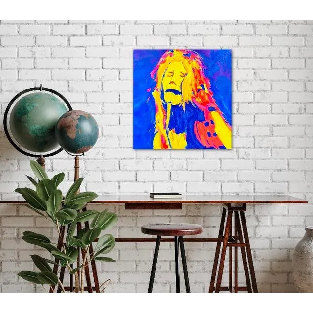 Psychedelic Modern Pop Art Portrait Oil Painting, Original For Sale In Reno/Lake Tahoe - Image 6 of 12