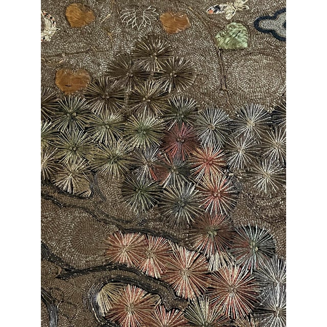 Japanese Silk Embroidery Tapestry Meiji Period For Sale - Image 18 of 18