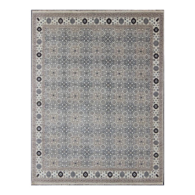 Finely Woven Khotan Design Rug by Keivan Woven Arts - 8'2 X 10'3 For Sale