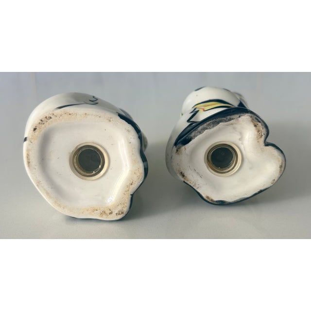 Yellow 2001 Candace Reiter "Dogzilla" Chef Dogs Ceramic Salt & Pepper Shakers - Set of 2 For Sale - Image 8 of 13