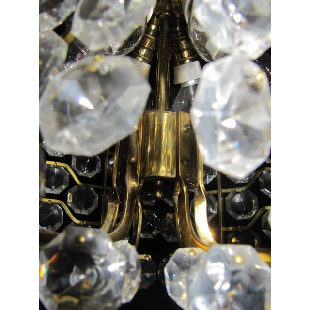 1940s Crystal Pendant Lamp from J. & L. Lobmeyr For Sale - Image 5 of 8