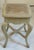 Vintage French Louis XV Style Wooden Stool / Vanity Stool With Caned Seat For Sale - Image 10 of 17