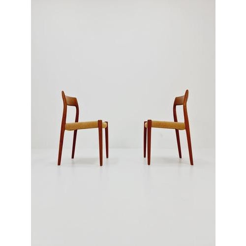 Wood Vintage Danish Teak Model 77 Dining Chair by Niels Otto Møller, 1960s For Sale - Image 7 of 11