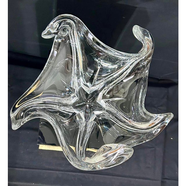 Glass Vintage Centerpiece from Daum, France, 1960s For Sale - Image 7 of 9