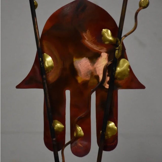 Metal Signed Abstract Metal Sculpture For Sale - Image 7 of 8
