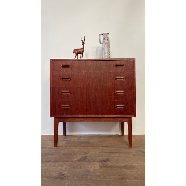 Mid-Century Danish Teak Chest of 4 Drawers, Scandinavia, 1960s For Sale - Image 18 of 18