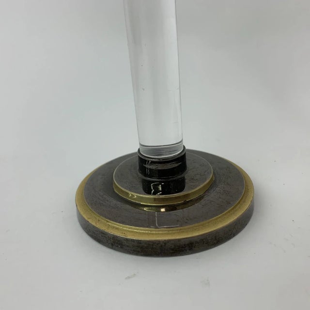 Plastic Acrylic Glass Caravell Candle Sticks, 1970s, Set of 2 For Sale - Image 7 of 10