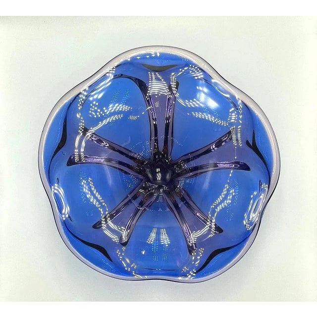 Patera from Huta Glass CHRIBSKA PKLARNA, project Josef Hospodka from the 1960s. Perfect condition. This piece is...