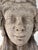1960s Carved Concrete Head Sculpture on Iron Base For Sale - Image 5 of 11