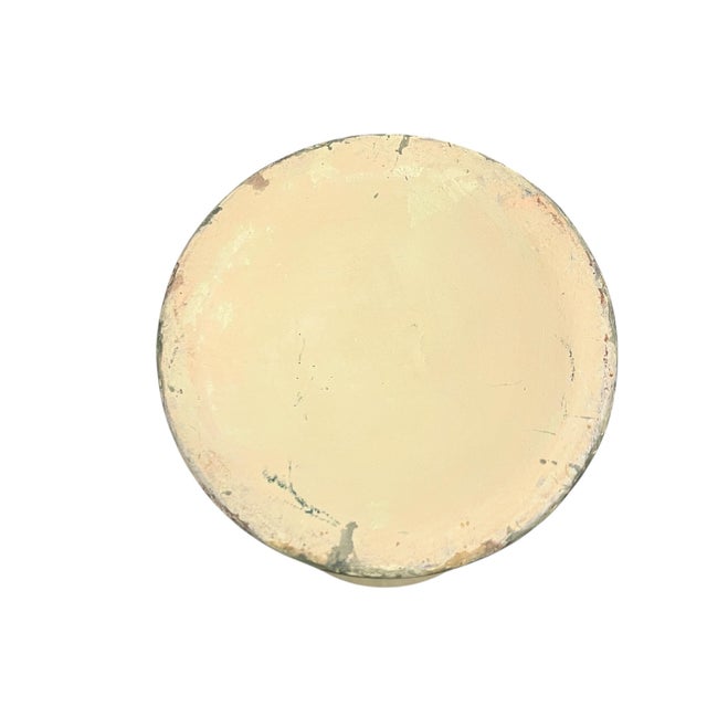 Vintage Hand Painted Pottery Pedestal Vase For Sale - Image 6 of 6