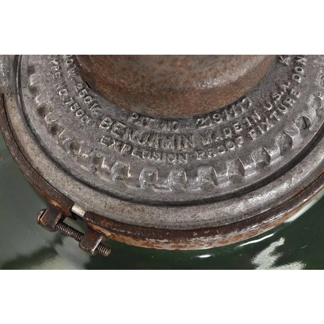 Vintage Enamel Pendant from Benjamin Electric Manufacturing Company, 1930s For Sale - Image 6 of 12