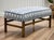 Wood 1960s Josef Frank Style Bench With Bamboo Trellis Upholstery For Sale - Image 7 of 11