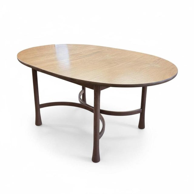 Brown Vintage Oval Saville Dining Table in Elm from Ercol For Sale - Image 8 of 11