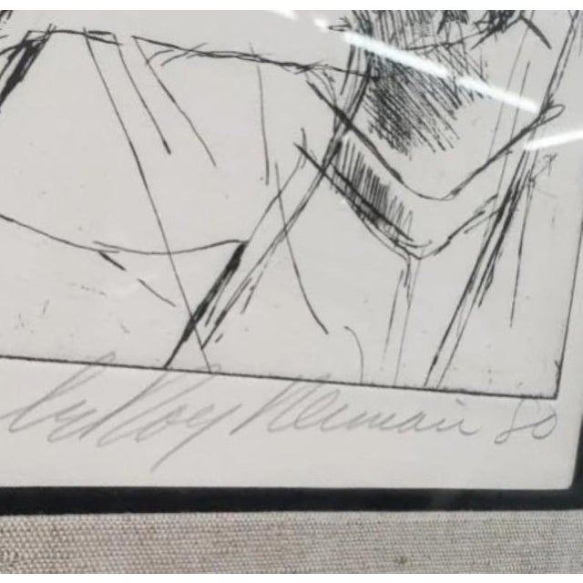 Leroy Neiman LeRoy Neiman Signed Etching "The Gambler" 1980 Limited Edition 162/250 For Sale - Image 4 of 8