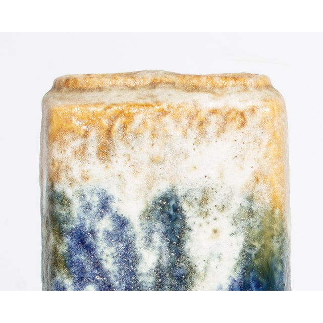 Contemporary West German Fat Lava Chimney Vase by Marei Keramik For Sale - Image 3 of 7