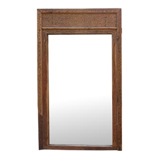 20th Century Oxidized Doorway Floor Mirror For Sale