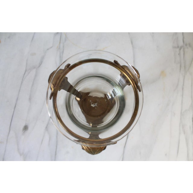 Vintage Solid Brass Stand With Rams Head and Feet Tea Light Holder For Sale - Image 10 of 11