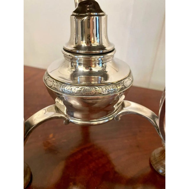 Victorian French Silver-Plated Tea Urn by Risler and Carré For Sale - Image 9 of 14