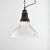 antique reclaimed holophane glass pendant light – k a vintage bell shaped holophane glass prismatic pendant light shade...