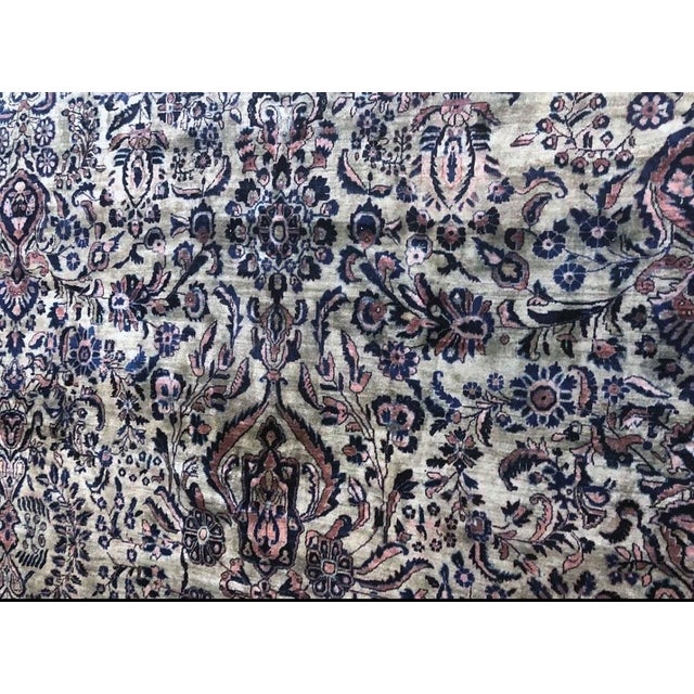 Share Antique Palacios Size 17' X 23' Genuine Persian Ferahan Sarouk Rug For Sale - Image 4 of 4