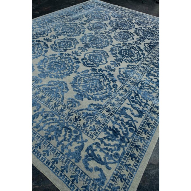 Textile Turkish Oushak Rug 10'3" x 13'7" #18620 For Sale - Image 7 of 8