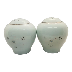 Vintage Salt and Pepper Ballerina Mist Universal Pottery Shakers- a Pair