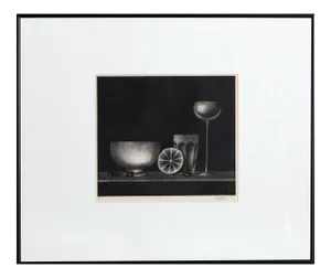 Mario Avati, Nature Morte Aux Olives, Mezzotint