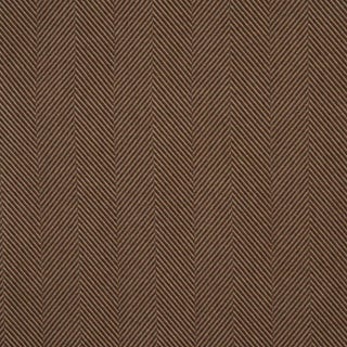 Schumacher Milo Wool Herringbone Fabric in Espresso For Sale
