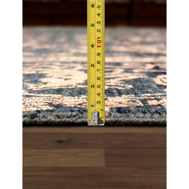 Pasargad Home Transitional Blue Area Rug, 8' 0'' X 9'10'' For Sale In New York - Image 6 of 7