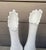 Elevate your décor with this elegant **Vintage Mid-Century Modern Fenton White Milk Glass Swung Stretch Vase Set of 2**....