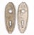 Metal Vintage Art Deco Nickel Plated Brass Passage Door Knob Set For Sale - Image 7 of 7