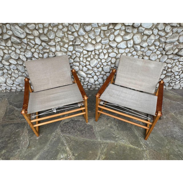 Cicada Safari Chairs by Bengt Ruda for Ikea, Sweden, 1970s, Set of 2 For Sale - Image 10 of 14