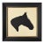 Framed Horse Head Paper Cut Silhouette, "Xander" For Sale