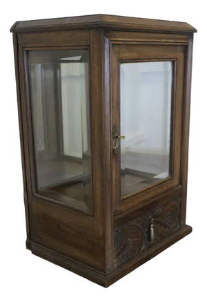 Oak Counter Top Display Cabinet, 1890s