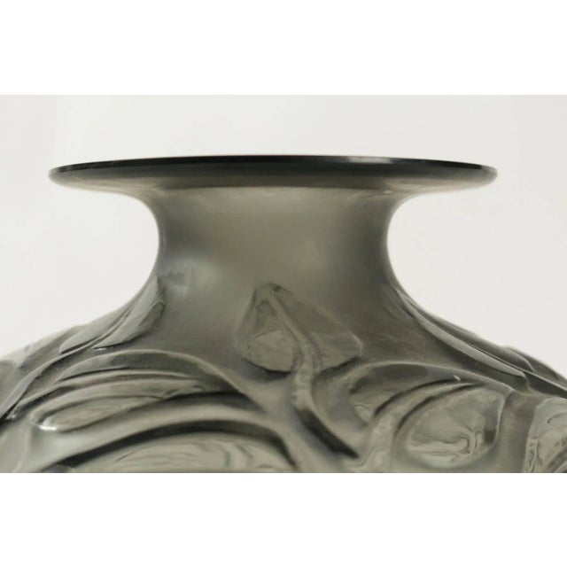 1940s Vintage Grey Sophora Vase by René Lalique For Sale - Image 5 of 6