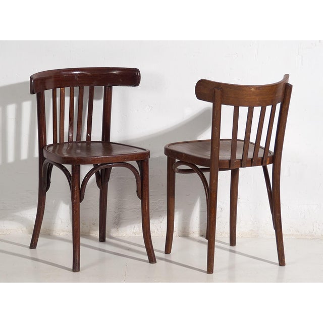 Vintage Bistro Chairs, 1920, Set of 6 For Sale - Image 9 of 15