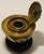 The brass rim, base ring. and the detailed lid with an acorn and leaf finial are done in the European ormulu style. It was...