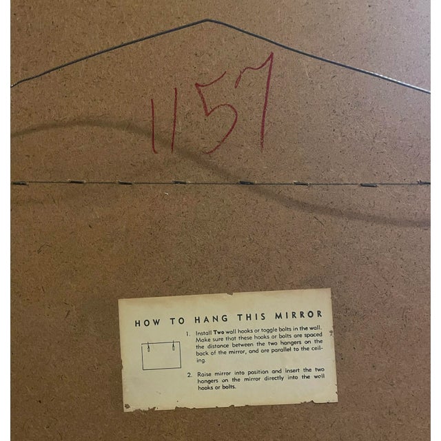 Late 20th Century Vintage Faux Bamboo Mirror For Sale - Image 5 of 6