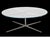 Beautiful centerpiece to any room minimalist steel base with 3/4 inch glass top .amazing