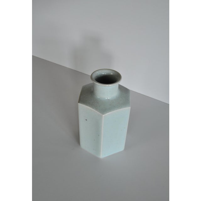 Mint Green Celadon Glazed Vase from Eslau, Denmark, 1950s-1960s For Sale - Image 10 of 12