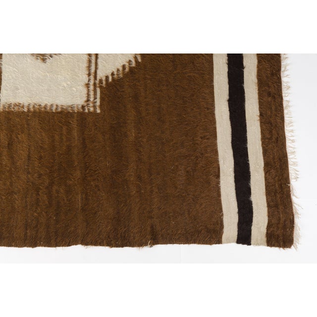 Textile Vintage Angora Kilim Rug For Sale - Image 7 of 10