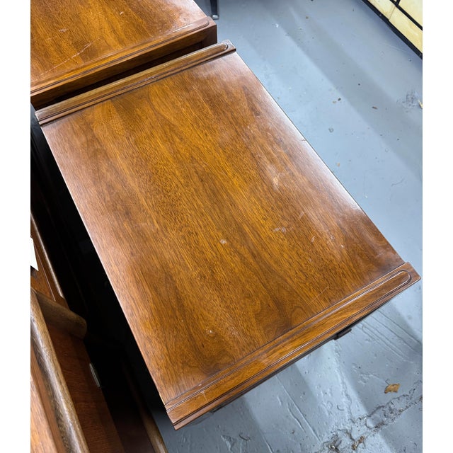 Mid-Century Modern Walnut Night Stands by Hoke Wood Products, Pair For Sale - Image 10 of 16
