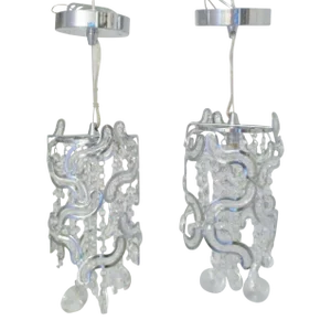 ET2 Twist 1-Light Pendants in Polished Chrome E21253-20pc - a Pair