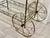 Whimsical Mid‑Century Hollywood Regency TwoTier Brass Bar Cart Trolly For Sale - Image 9 of 9