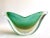 Barovier & Toso Mid Century Modernist Murano Art Glass Pistachio Green Gold Leaf Fleck Bullicante Winged Crescent Sommerso Bowl Vase For Sale - Image 11 of 13